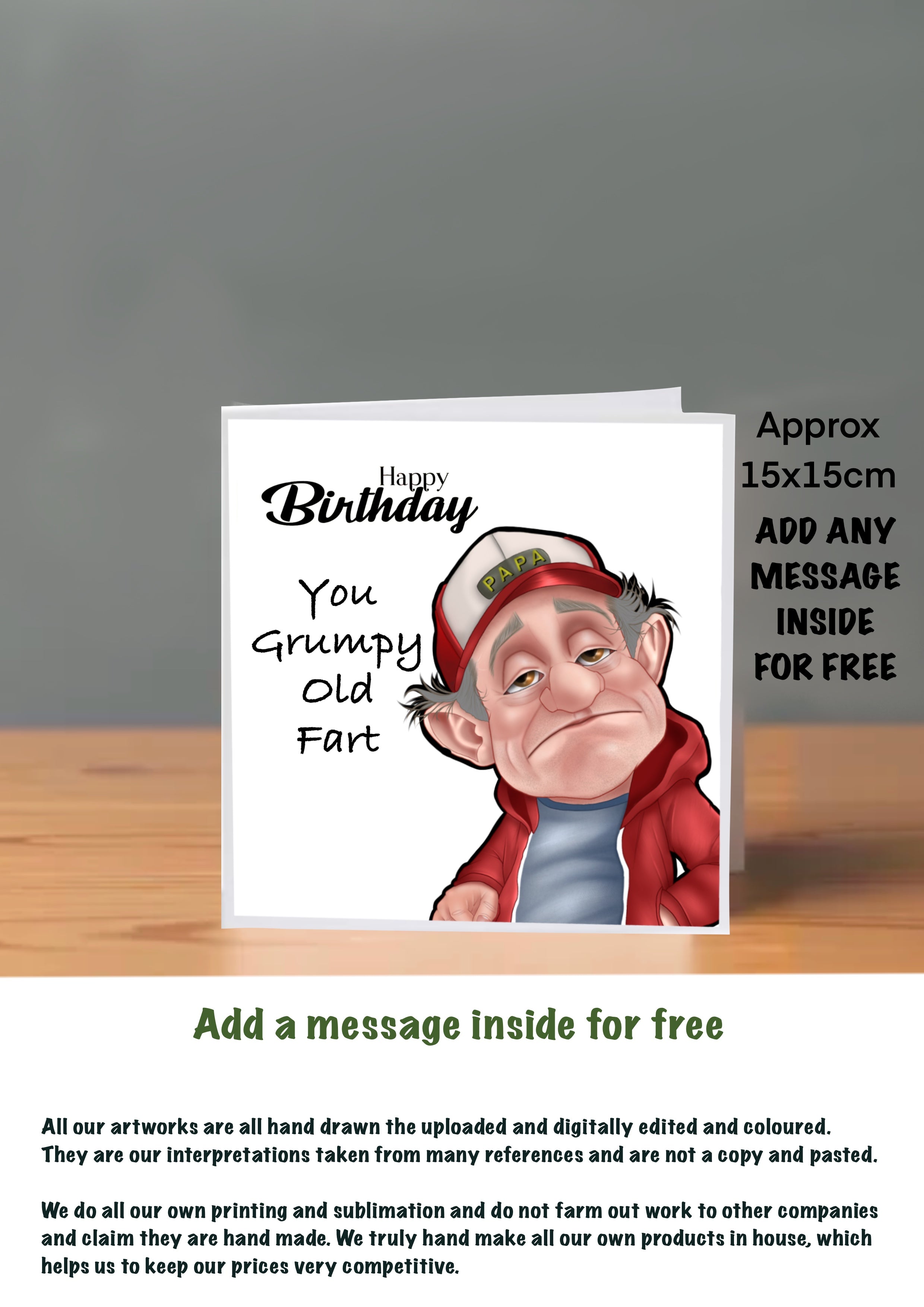 Old People Cards  Happy Birthday Cards Grumpy old fart