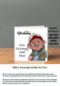 Old People Cards  Happy Birthday Cards Grumpy old fart