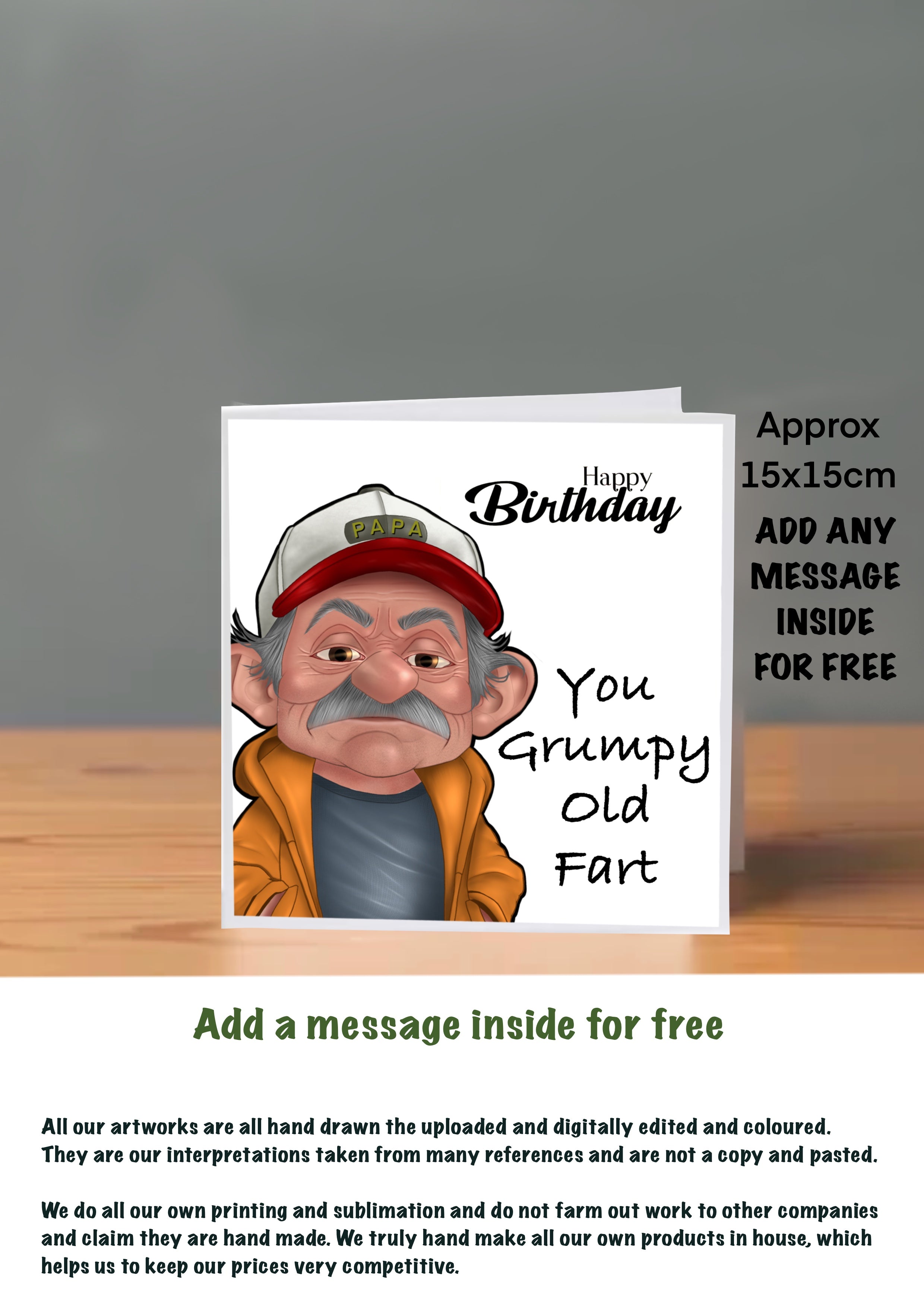 Old People Cards  Happy Birthday Cards Grumpy old fart
