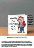 Old People Cards  Happy Birthday Cards Grumpy old fart
