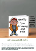 Old People Cards  Happy Birthday Cards Grumpy old fart