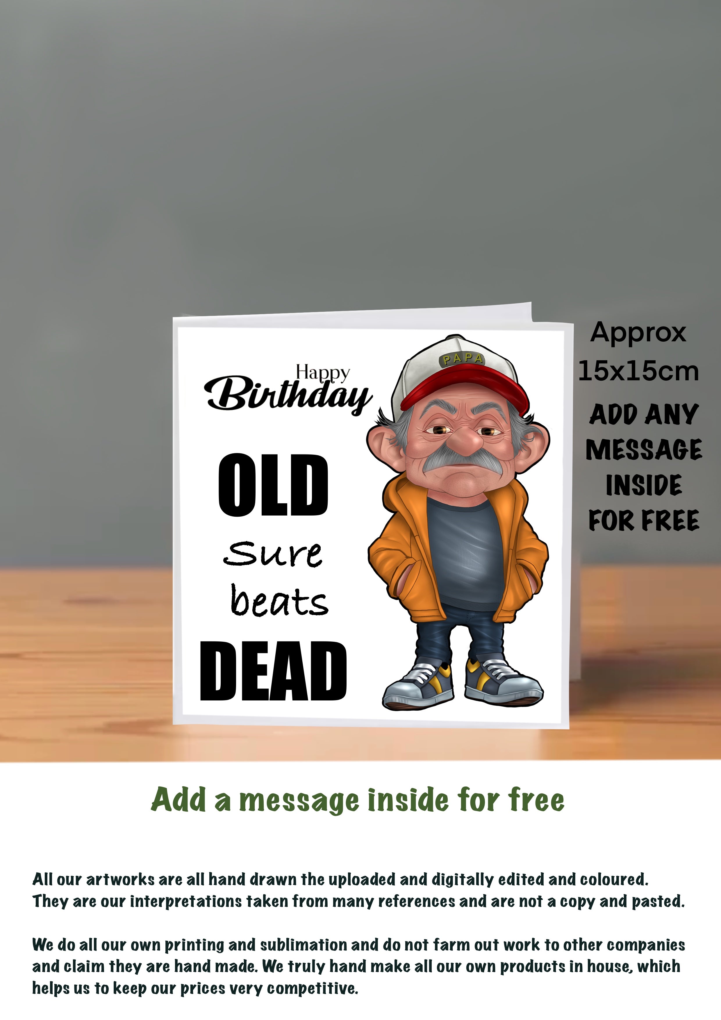 Old People Cards  Happy Birthday Cards sure beats dead