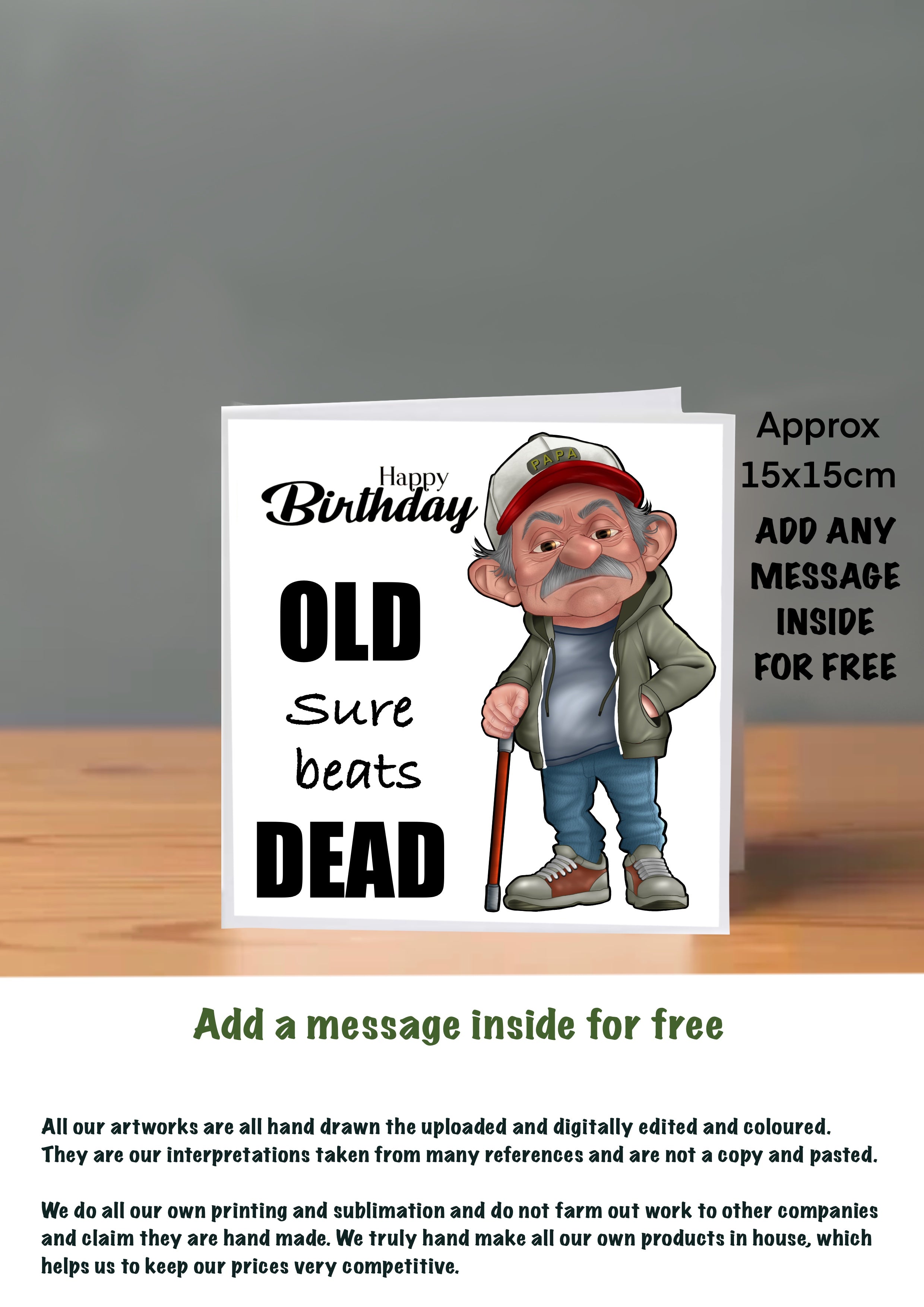 Old People Cards  Happy Birthday Cards sure beats dead
