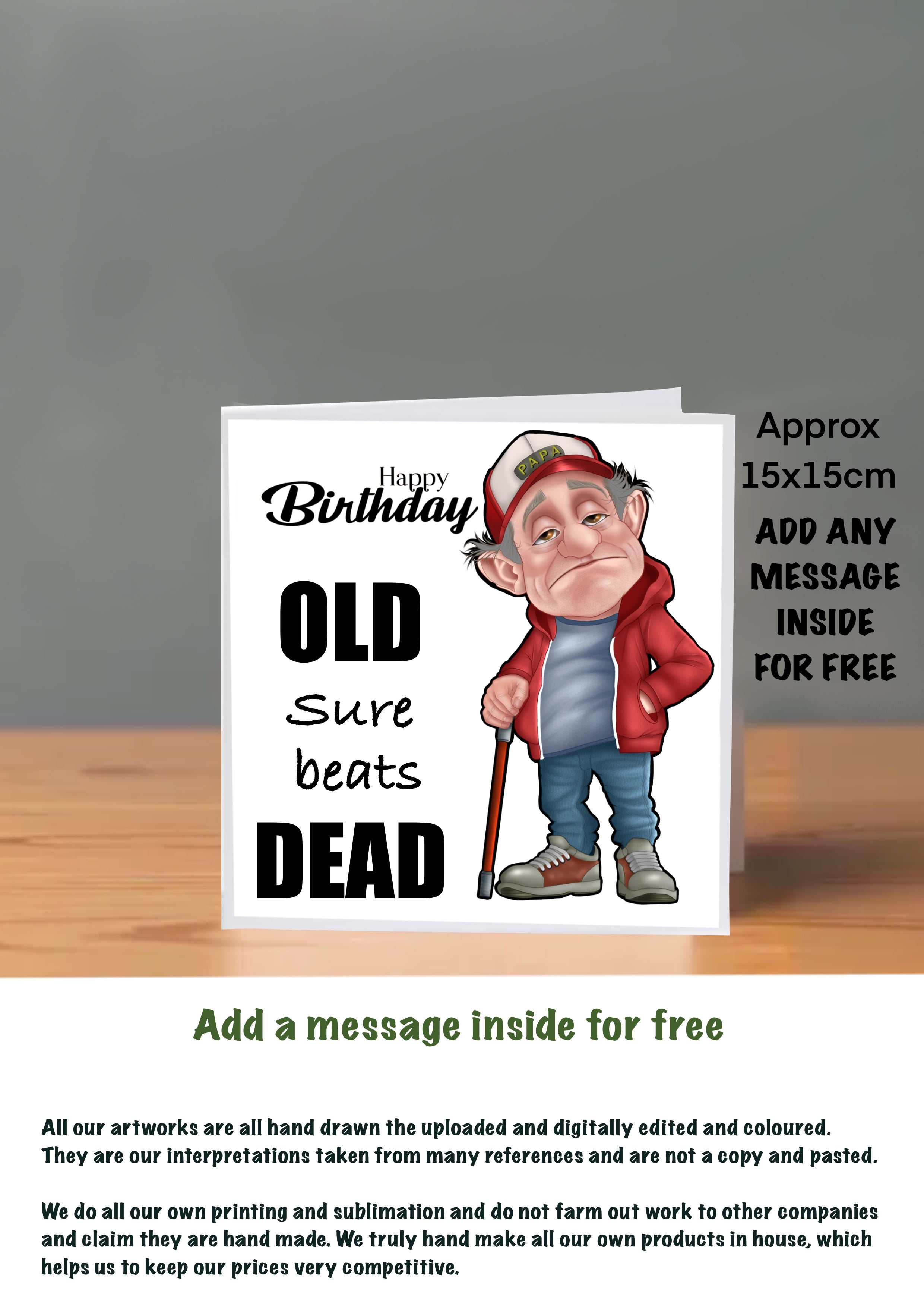 Old People Cards  Happy Birthday Cards sure beats dead