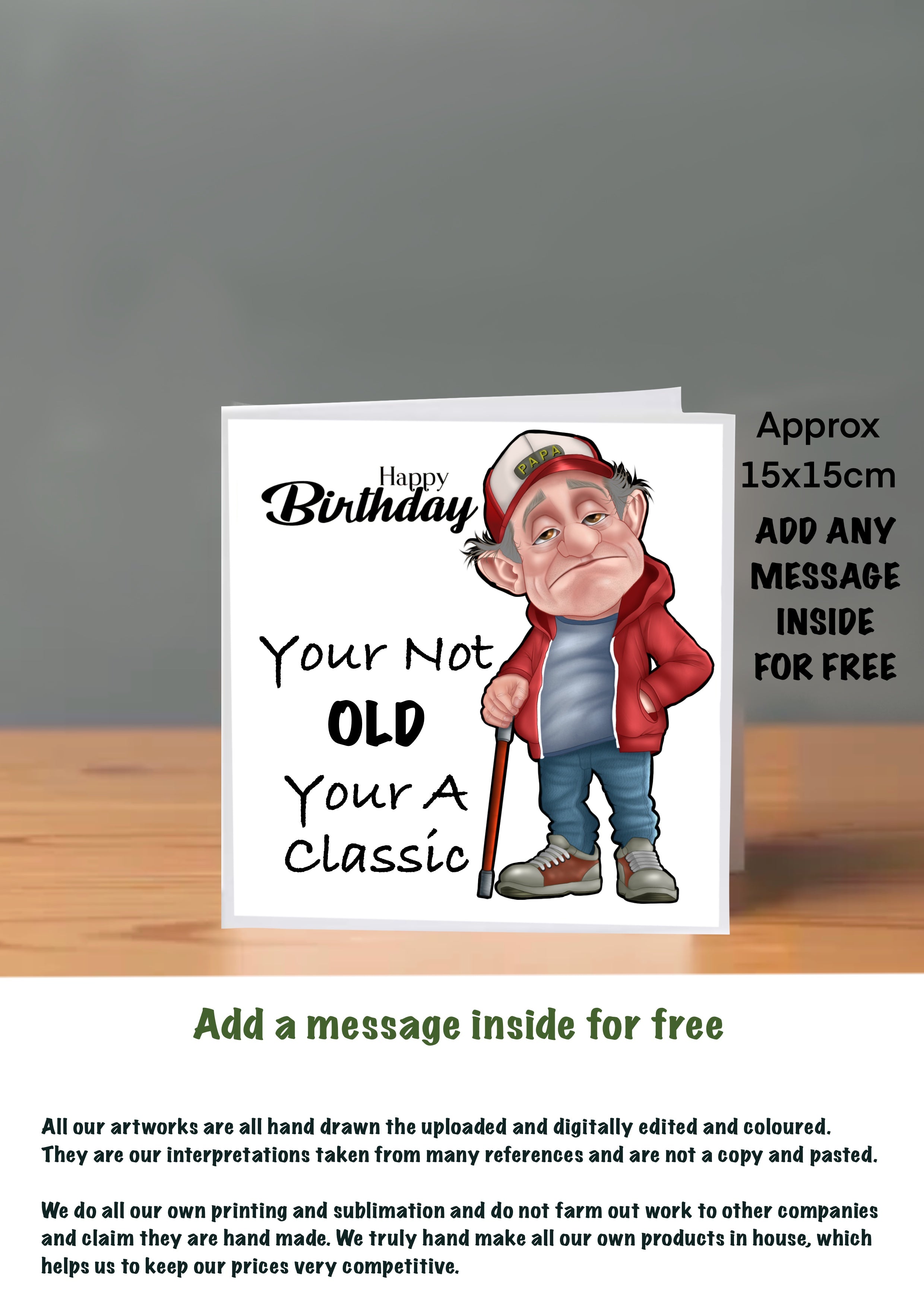 Old People Cards  Happy Birthday Cards your a classic