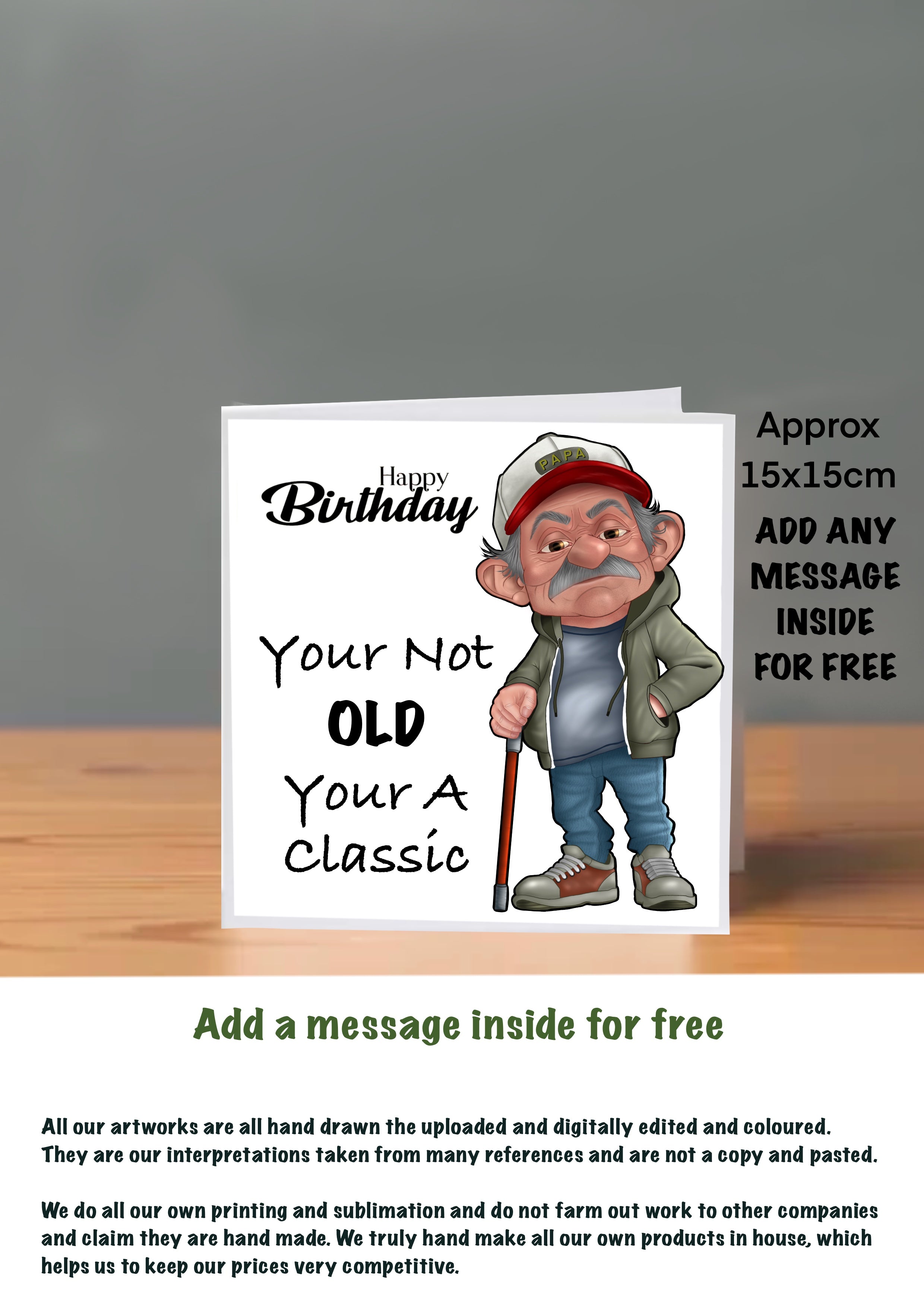 Old People Cards  Happy Birthday Cards your a classic