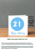 Age Cards  Happy Birthday 21 (Copy)