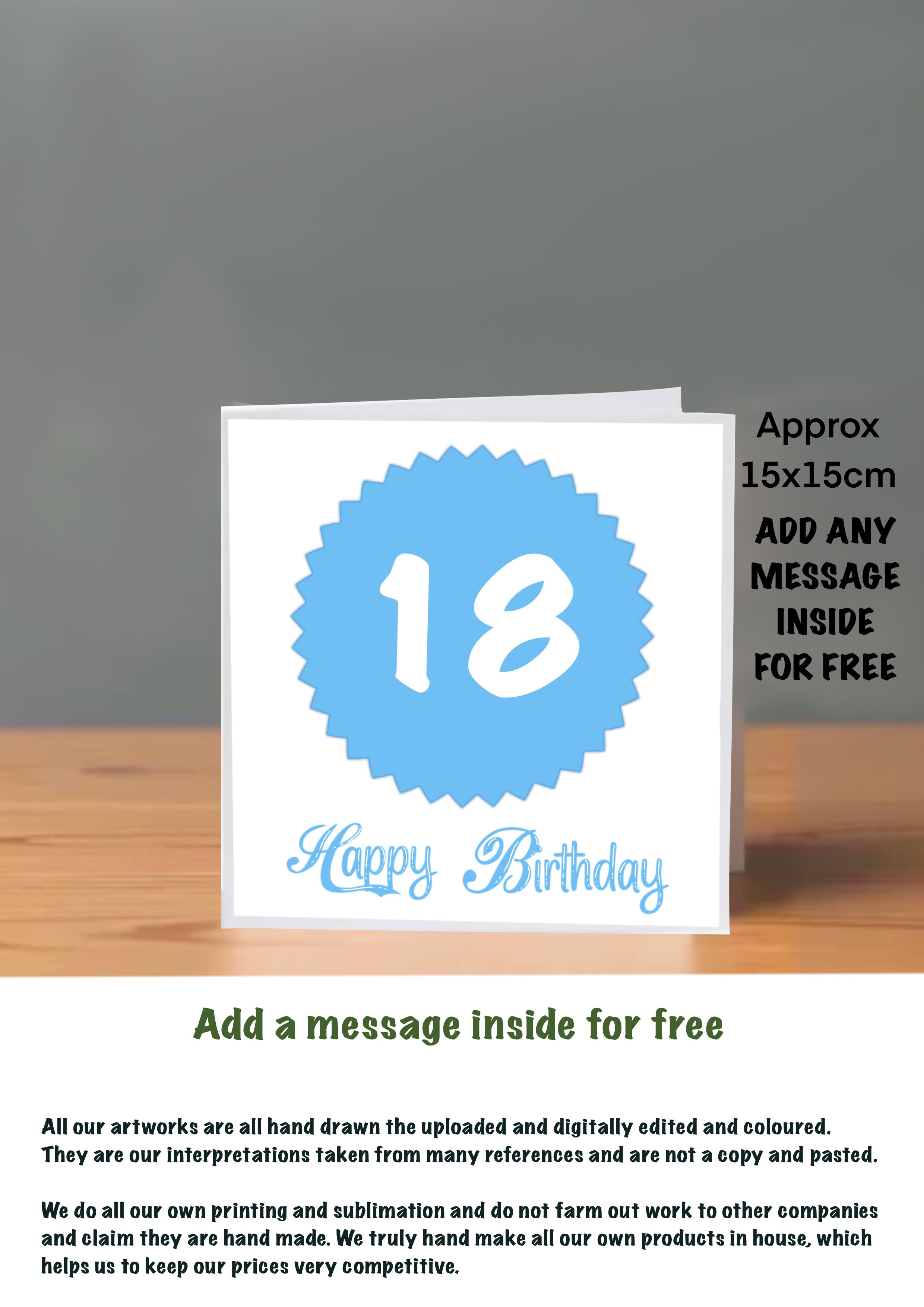Age Cards  Happy Birthday 18