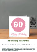 Age Cards  Happy Birthday 60
