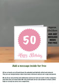 Age Cards  Happy Birthday 50