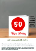 Age Cards  Happy Birthday 50