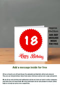 Age Cards  Happy Birthday 18