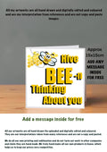 Bee Cards 15x15 Birthday Cards bee-n thinking about you