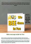 Bee Cards 15x15 Birthday Cards bee-lieve in you