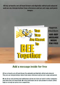 Bee Cards 15x15 Birthday Cards bee together