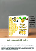 Bee Cards 15x15 Birthday Cards busy bee