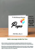 Family Birthday Cards 15x15 Papa