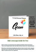 Family Birthday Cards 15x15 Gran