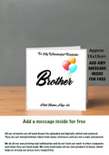 Family Birthday Cards 15x15 Brother