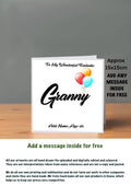 Family Birthday Cards 15x15 Granny