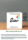 Family Birthday Cards 15x15 Sister