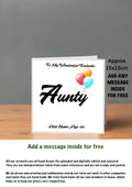 Family Birthday Cards 15x15 Aunty