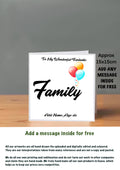 Family Birthday Cards 15x15 Family
