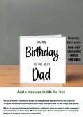 Family Birthday Cards 15x15 Dad