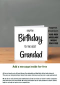 Family Birthday Cards 15x15 Grandad