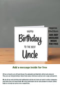 Family Birthday Cards 15x15 Best Uncle