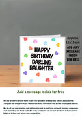 Family Birthday Cards 15x15 Daughter