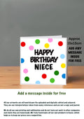 Family Birthday Cards 15x15 Niece
