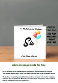 Family Birthday Cards 15x15 Sis