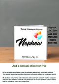 Family Birthday Cards 15x15 Nephew