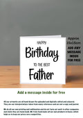Family Birthday Cards 15x15 Father