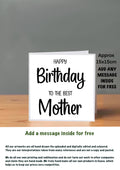 Family Birthday Cards 15x15 Mother