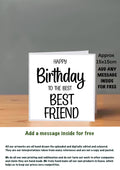 Family Birthday Cards 15x15 Best Friend