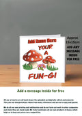 Mushroom Birthday Cards 15x15 fun-gi