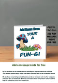 Mushroom Birthday Cards 15x15 fun-gi