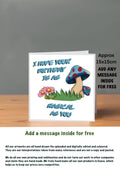Mushroom Birthday Cards 15x15
