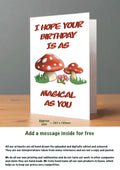 Large Mushroom Birthday Cards magical