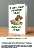 Large Mushroom Birthday Cards magical