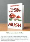 Large Mushroom Birthday Cards Love You