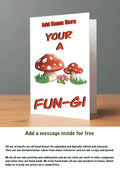Large Mushroom Birthday Cards