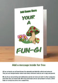 Large Mushroom Birthday Cards