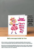 Muppet Cards 15x15 Miss Piggy Birthday don’t mess