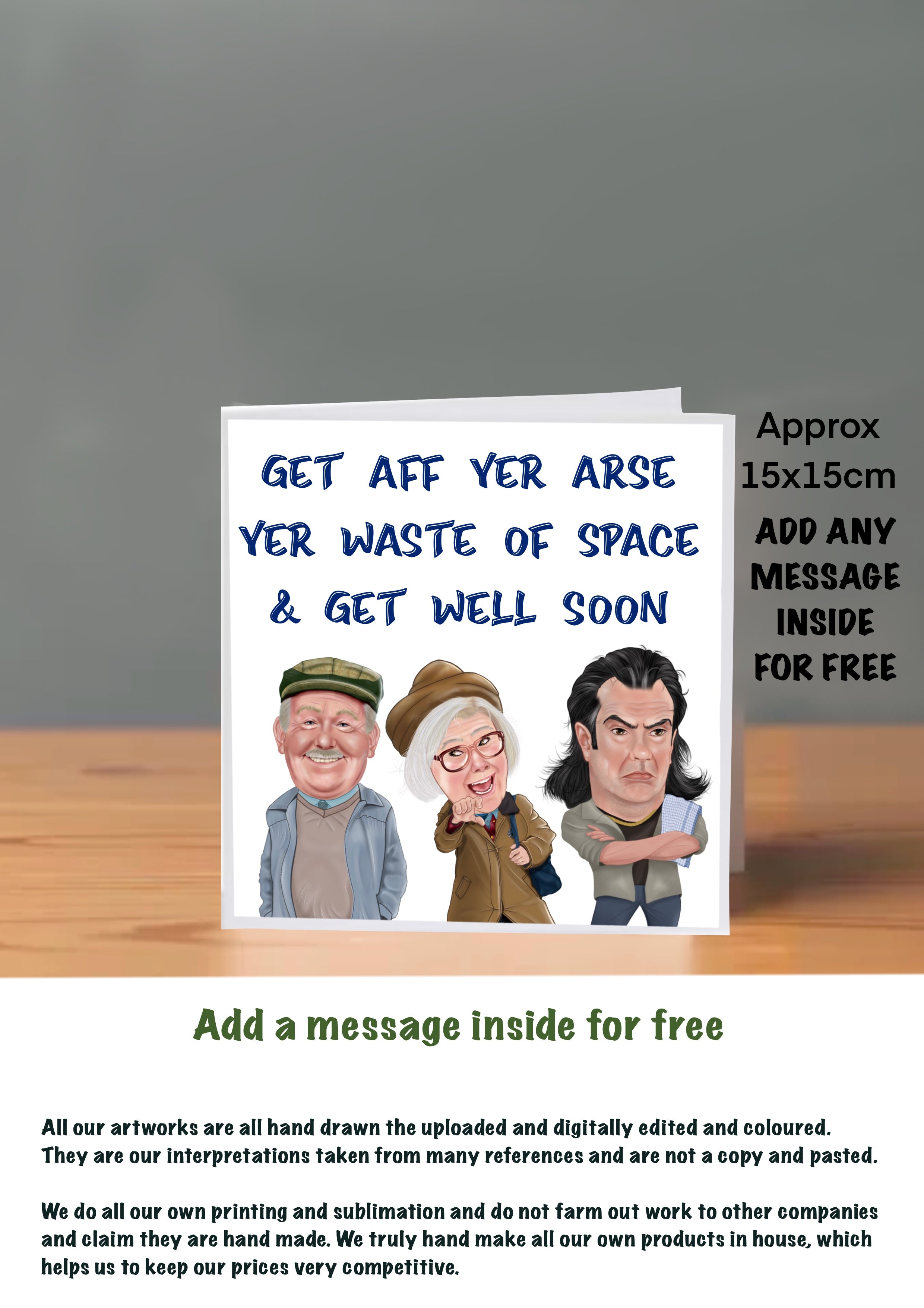 Still Game Get Well Soon Cards auld pals