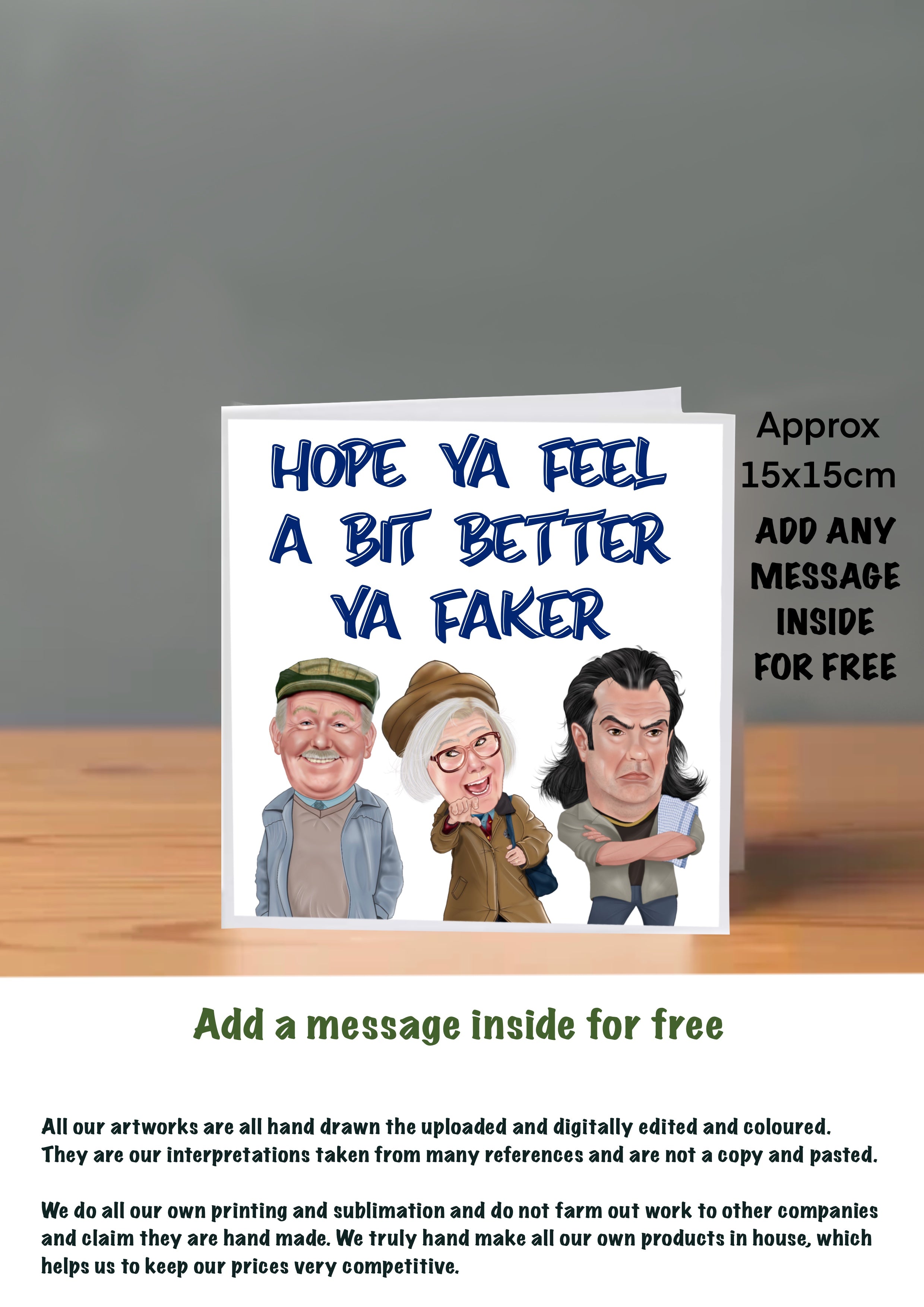 Still Game Get Well Soon Cards auld pals