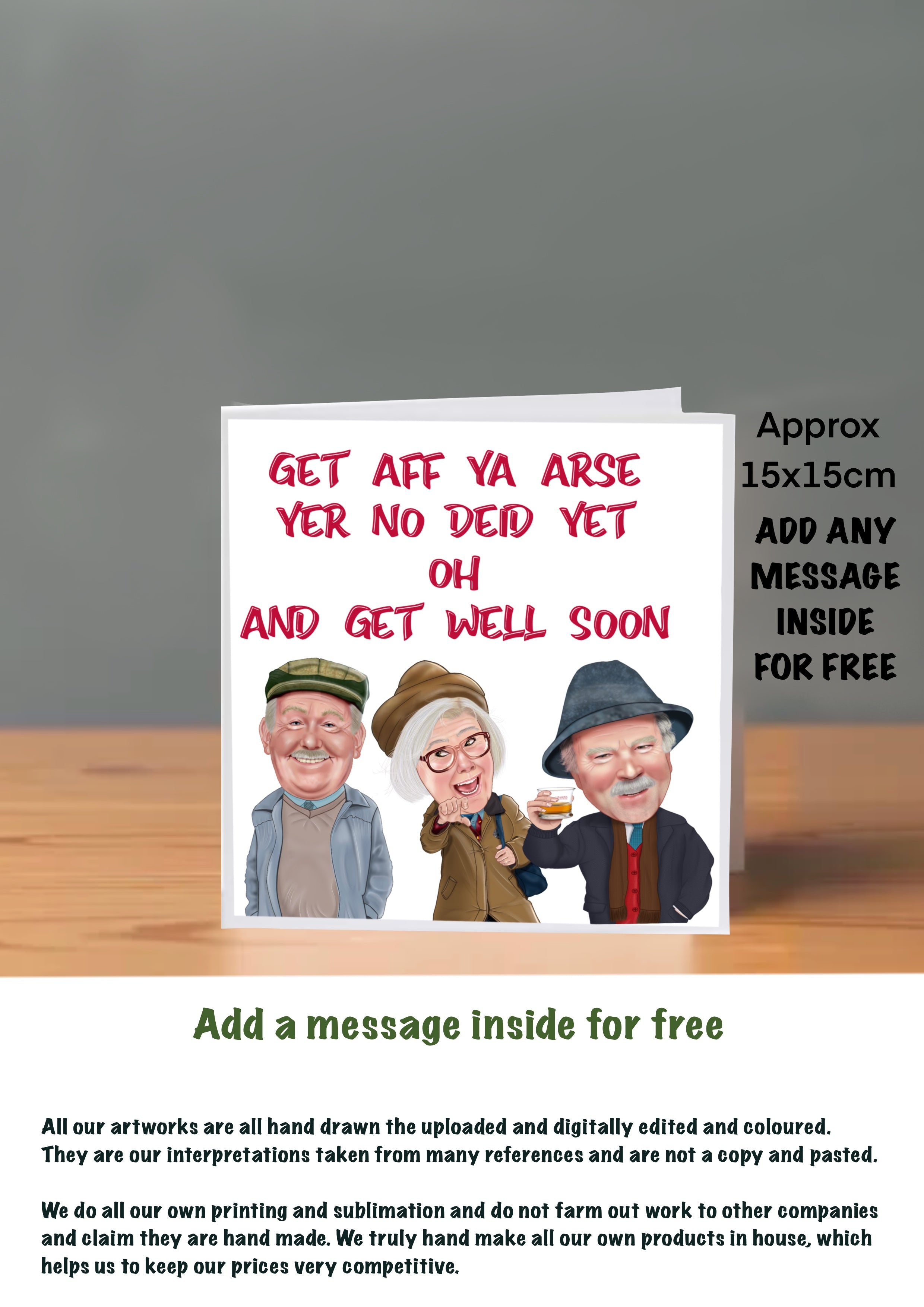 Still Game Get Well Soon Cards auld pals