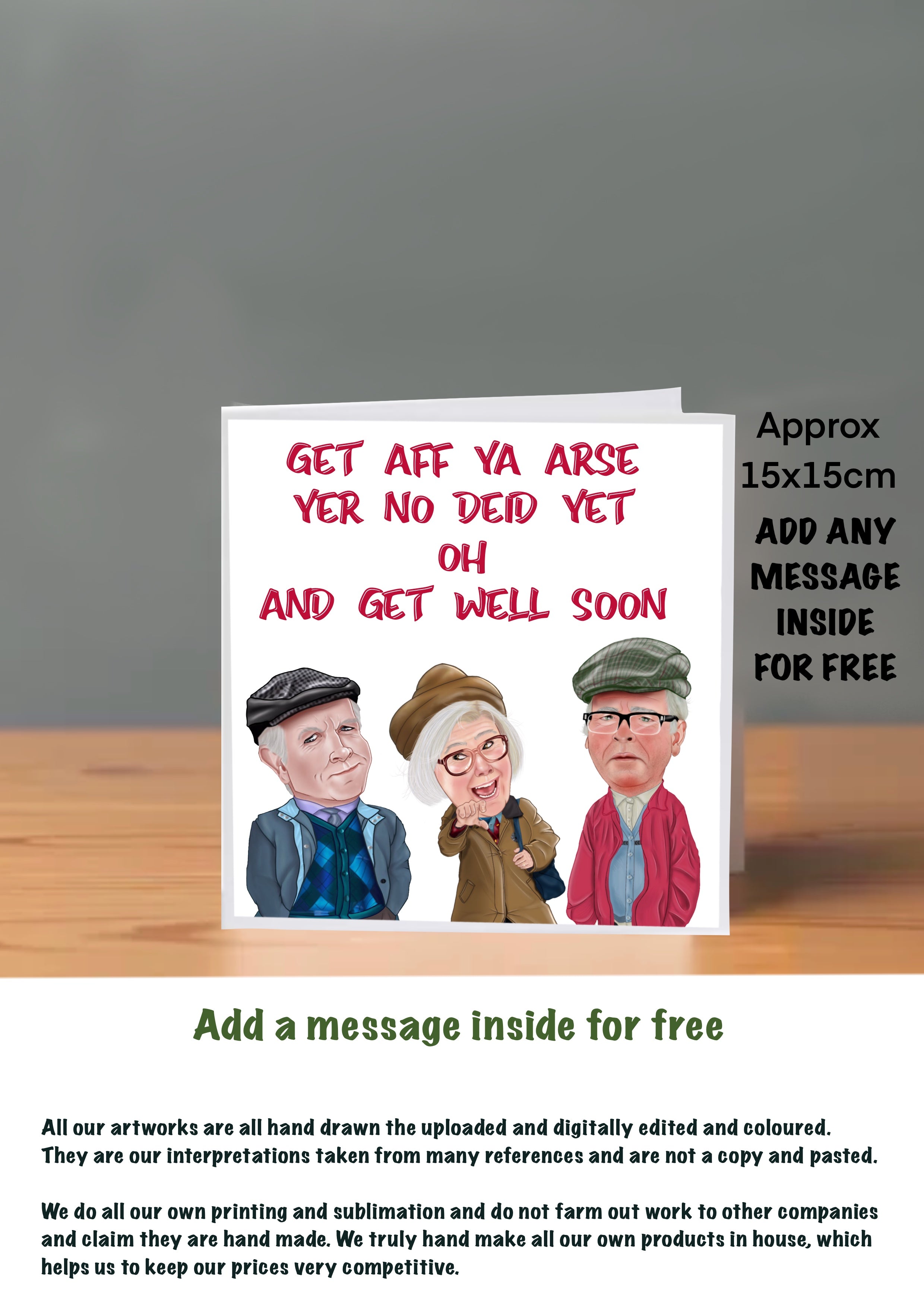 Still Game Get Well Soon Cards auld pals